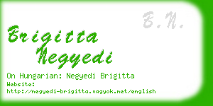 brigitta negyedi business card